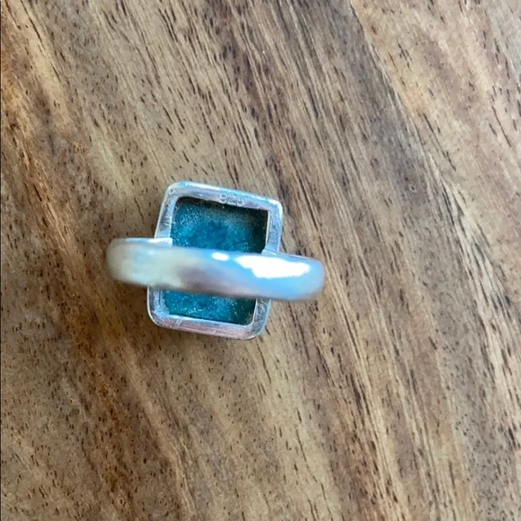 Chrysocolla Sterling Silver Ring 5! - Picture 9 of 14